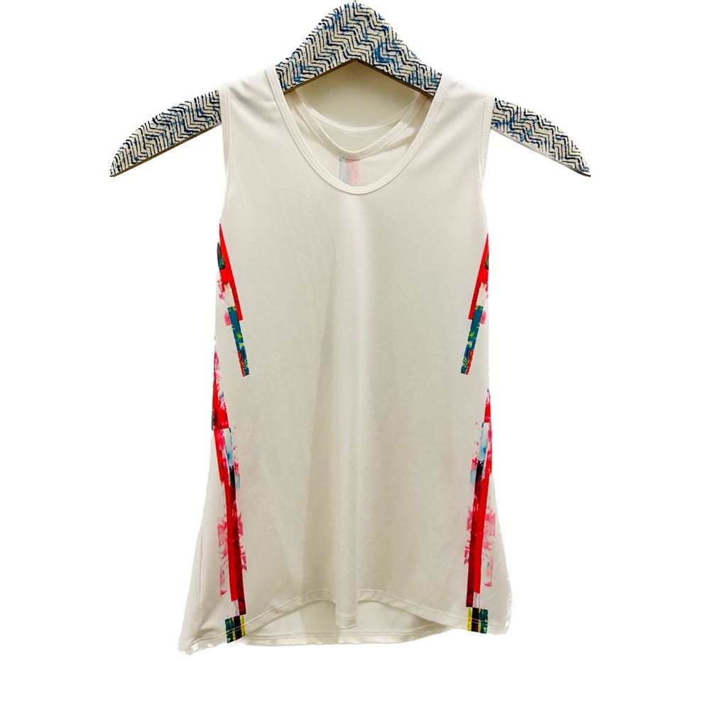 Lucky in Love Tank Top XS white tennis golf pickleball